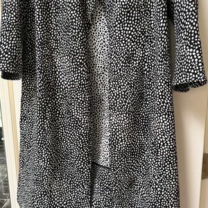 Anne Klein Black and White Patterned Blazer